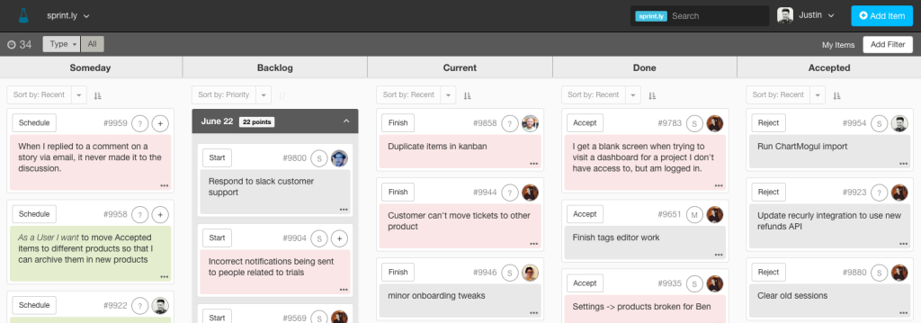 New digital Kanban board for agile teams