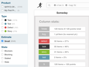 Sprintly Column Stats